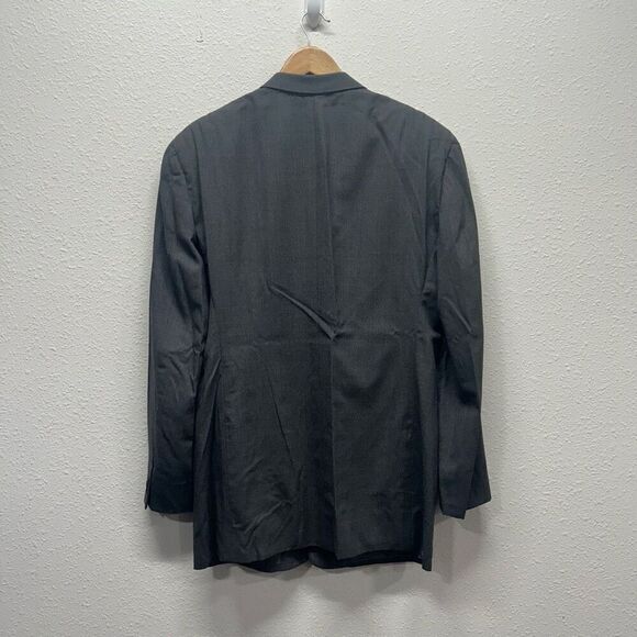 Giorgio Armani Wool Gray 3 Button Suit Jacket Blazer Men’s Size 42 Long - Picture 7 of 16